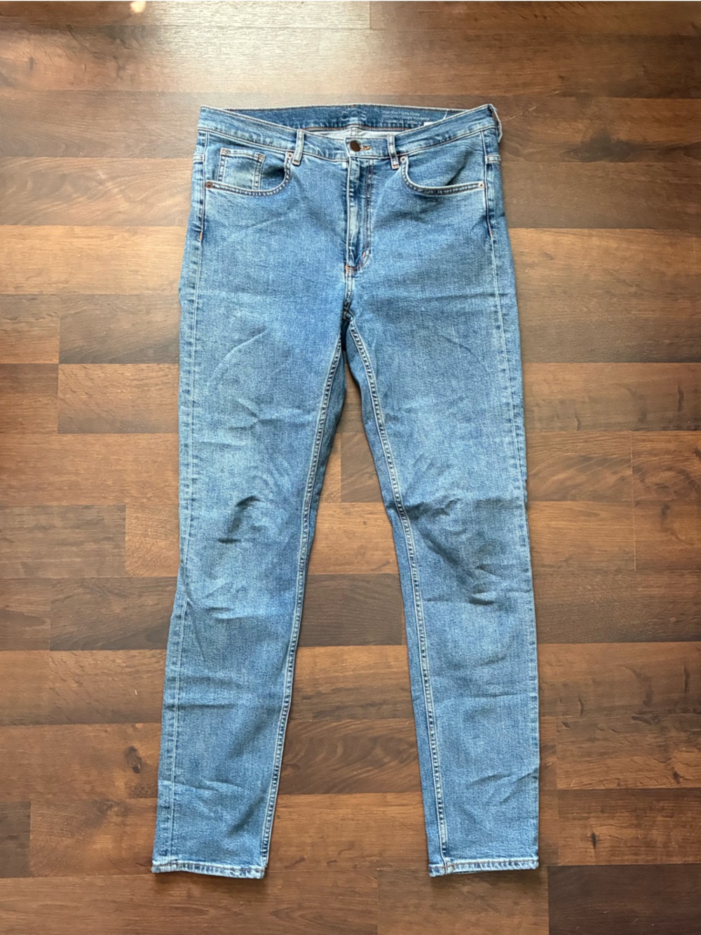 COS Skinny Jeans in Medium Blue Denim